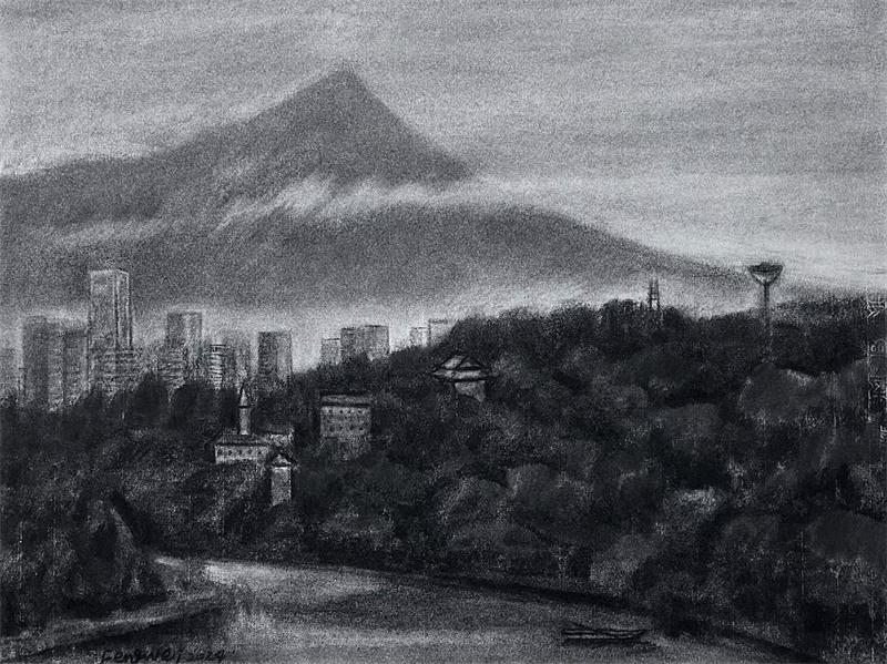 图片[3]-浅谈冯巍的风景素描-华闻时空